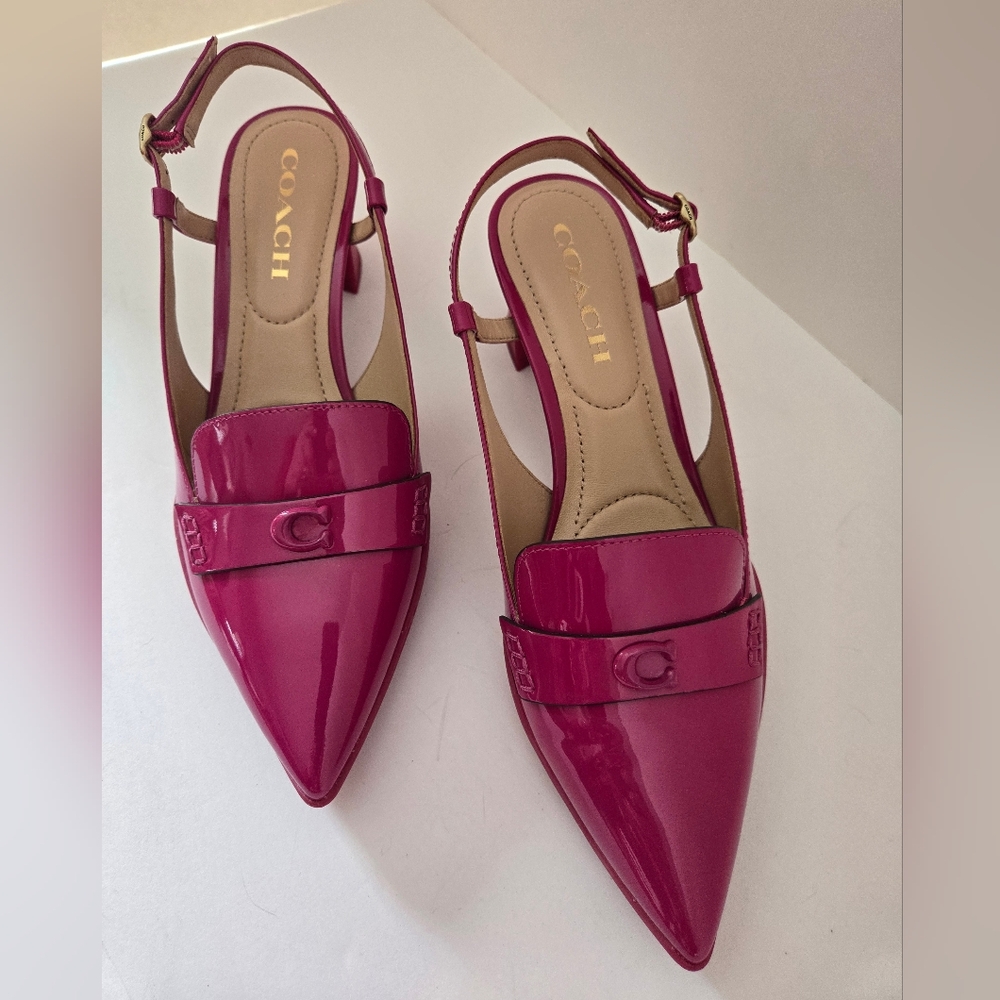 Coach patent leather 2.75" heels
